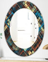 Obsidian Impressions 9 - Bohemian and Eclectic Mirror - Oval or Round Wall Mirror