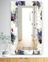 Red Peonies and Pansies Flowers - Traditional Mirror - Wall Mirror