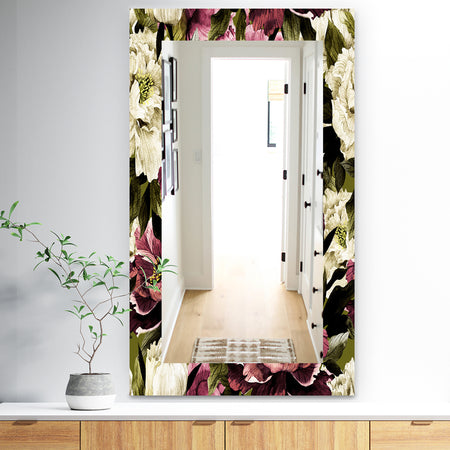 Obsidian Bloom 19 - Traditional Mirror - Wall Mirror