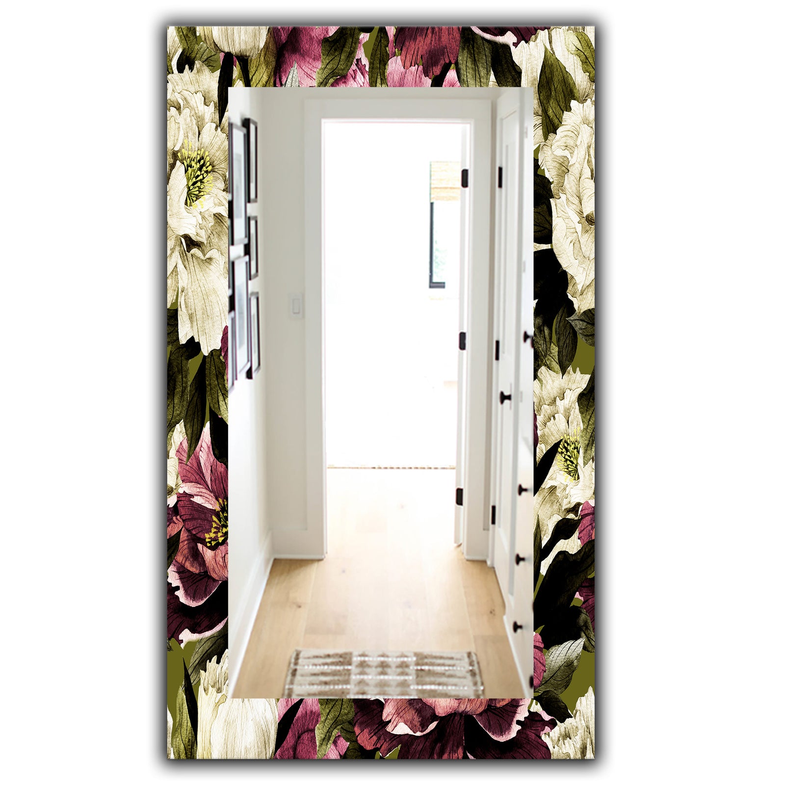 Obsidian Bloom 19 - Traditional Mirror - Wall Mirror
