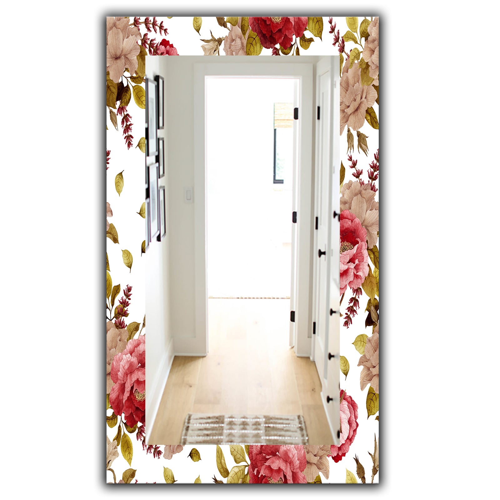 Pink Blossom 39 - Traditional Mirror - Wall Mirror