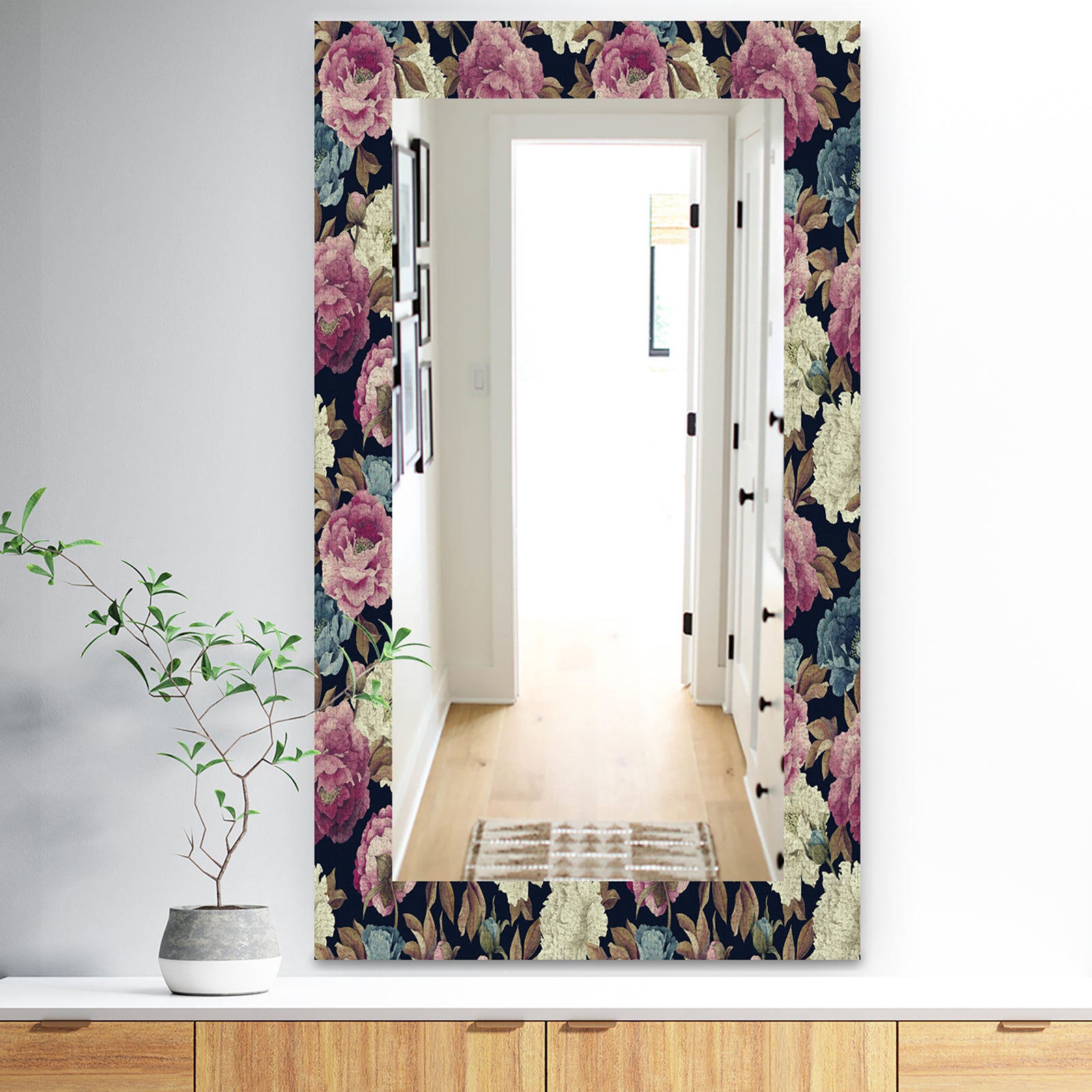 Obsidian Bloom 20 - Traditional Mirror - Vanity Mirror