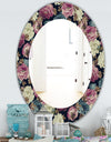 Obsidian Bloom 20 - Traditional Mirror - Oval or Round Wall Mirror