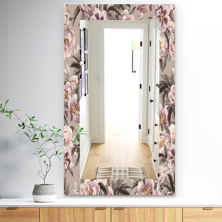 Obsidian Bloom 21 - Traditional Mirror - Vanity Mirror