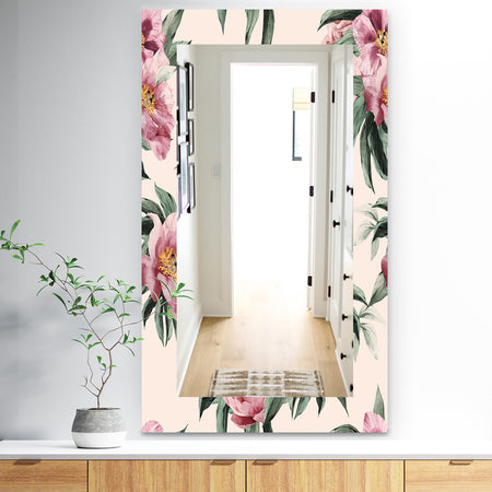 Pink Blossom 40 - Traditional Mirror - Vanity Mirror