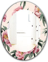 Pink Blossom 40 - Traditional Mirror - Oval or Round Wall Mirror