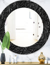 Obsidian Impressions 10 - Modern Mirror - Oval or Round Wall Mirror