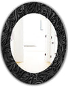 Obsidian Impressions 10 - Modern Mirror - Oval or Round Wall Mirror