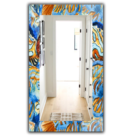 Orange and Blue Fishes - Traditional Mirror - Wall Mirror