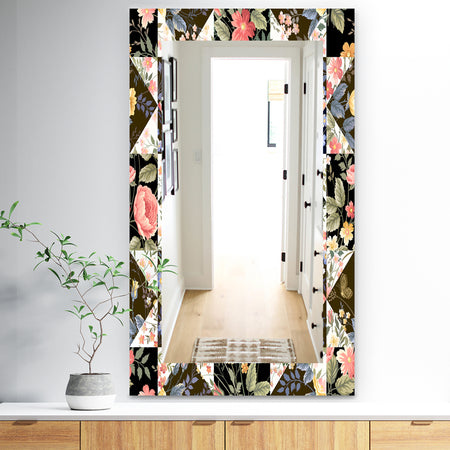 Obsidian Bloom 22 - Traditional Mirror - Wall Mirror