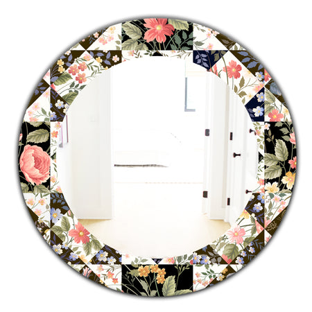 Obsidian Bloom 22 - Traditional Mirror - Oval or Round Wall Mirror