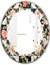 Obsidian Bloom 22 - Traditional Mirror - Oval or Round Wall Mirror