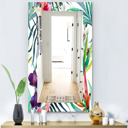 Tropical Mood Bright 8 - Bohemian and Eclectic Mirror - Wall Mirror