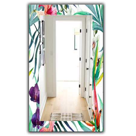 Tropical Mood Bright 8 - Bohemian and Eclectic Mirror - Wall Mirror