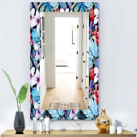 Obsidian Bloom 23 - Bohemian and Eclectic Mirror - Wall Mirror
