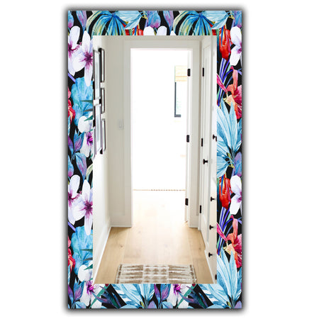 Obsidian Bloom 23 - Bohemian and Eclectic Mirror - Wall Mirror