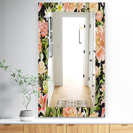 Obsidian Bloom 24 - Traditional Mirror - Vanity Mirror