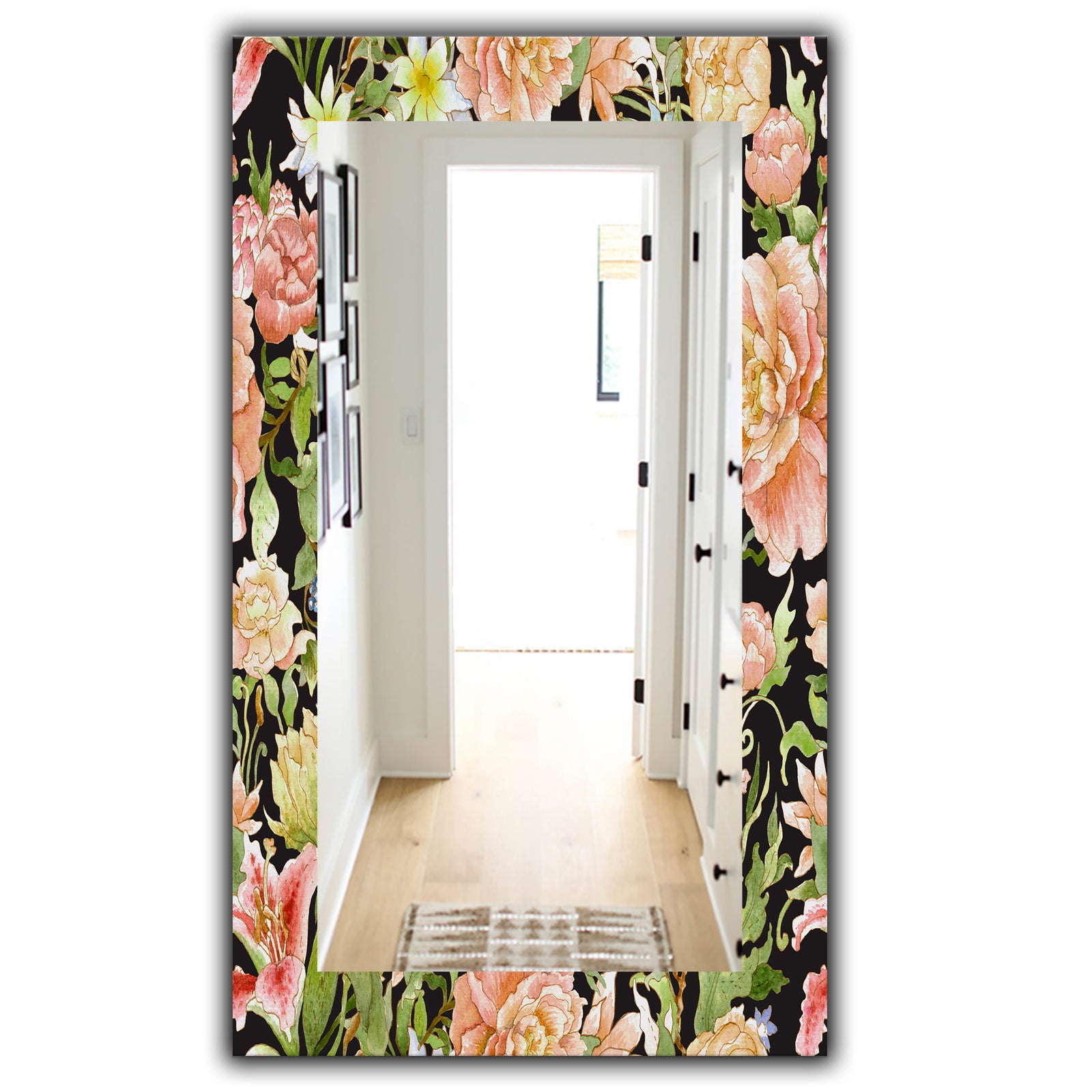 Obsidian Bloom 24 - Traditional Mirror - Vanity Mirror