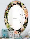 Obsidian Bloom 24 - Traditional Mirror - Oval or Round Wall Mirror