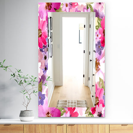 Pink Blossom 44 - Traditional Mirror - Vanity Mirror