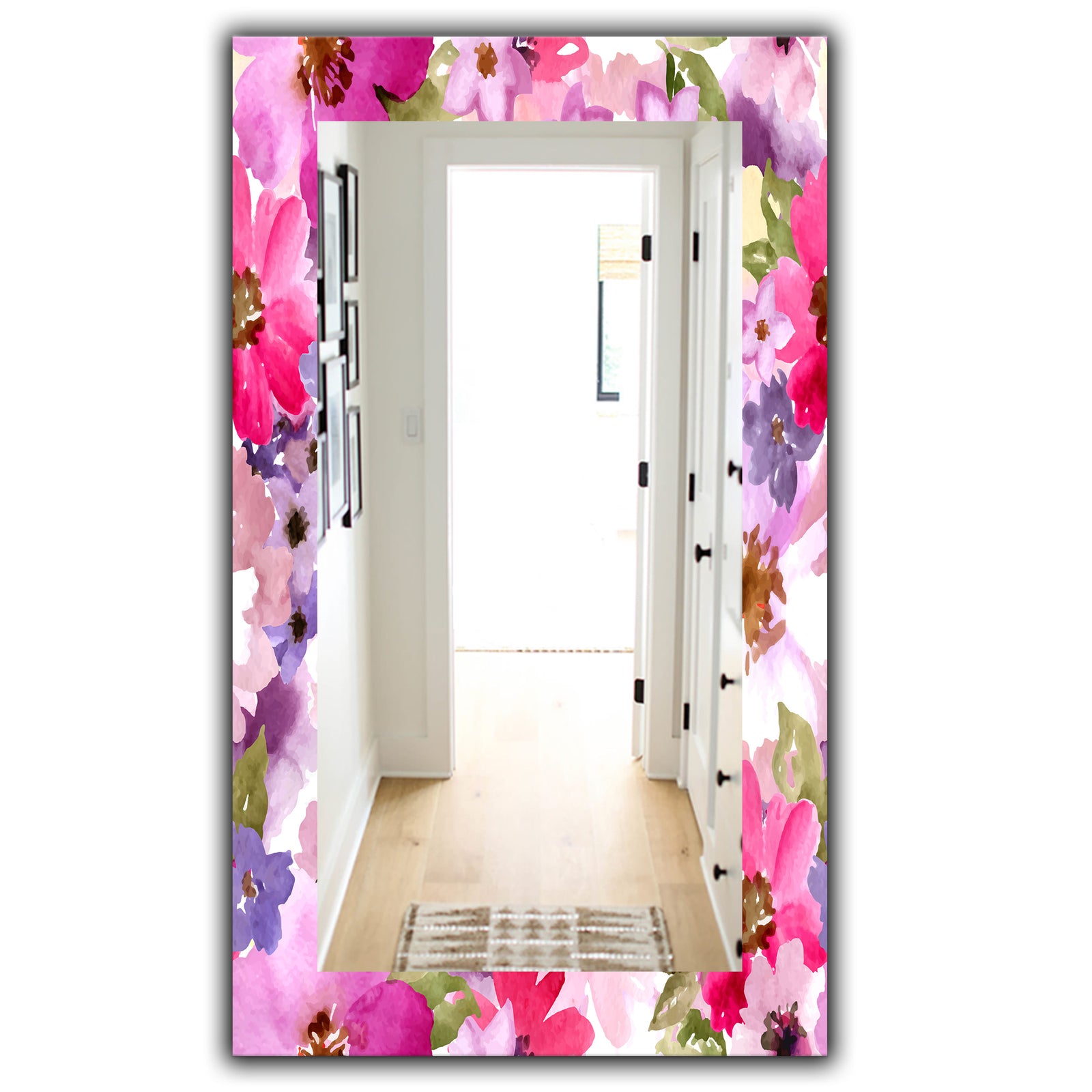 Pink Blossom 44 - Traditional Mirror - Vanity Mirror