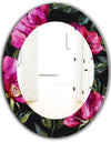 Obsidian Bloom 25 - Traditional Mirror - Oval or Round Wall Mirror