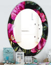 Obsidian Bloom 25 - Traditional Mirror - Oval or Round Wall Mirror