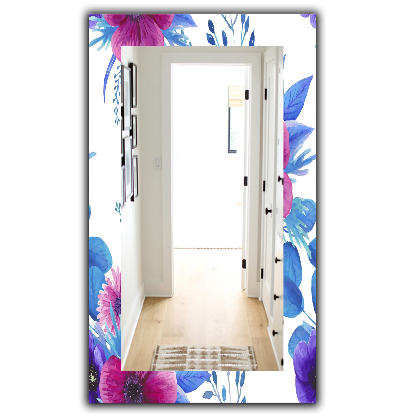 Pink Blossom 45 - Traditional Mirror - Wall Mirror