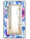 Purple Bloom 6 - Traditional Mirror - Frameless Wall Mirror