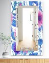 Purple Bloom 6 - Traditional Mirror - Frameless Wall Mirror