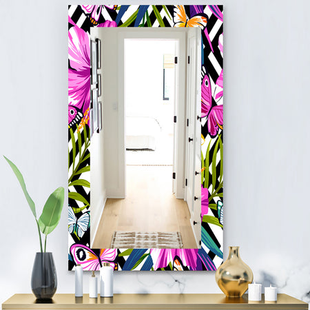 Pink Blossom 46 - Bohemian and Eclectic Mirror - Vanity Mirror