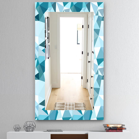 Triangular Colourfields 33 - Mid-Century Mirror - Wall Mirror