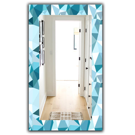 Triangular Colourfields 33 - Mid-Century Mirror - Wall Mirror