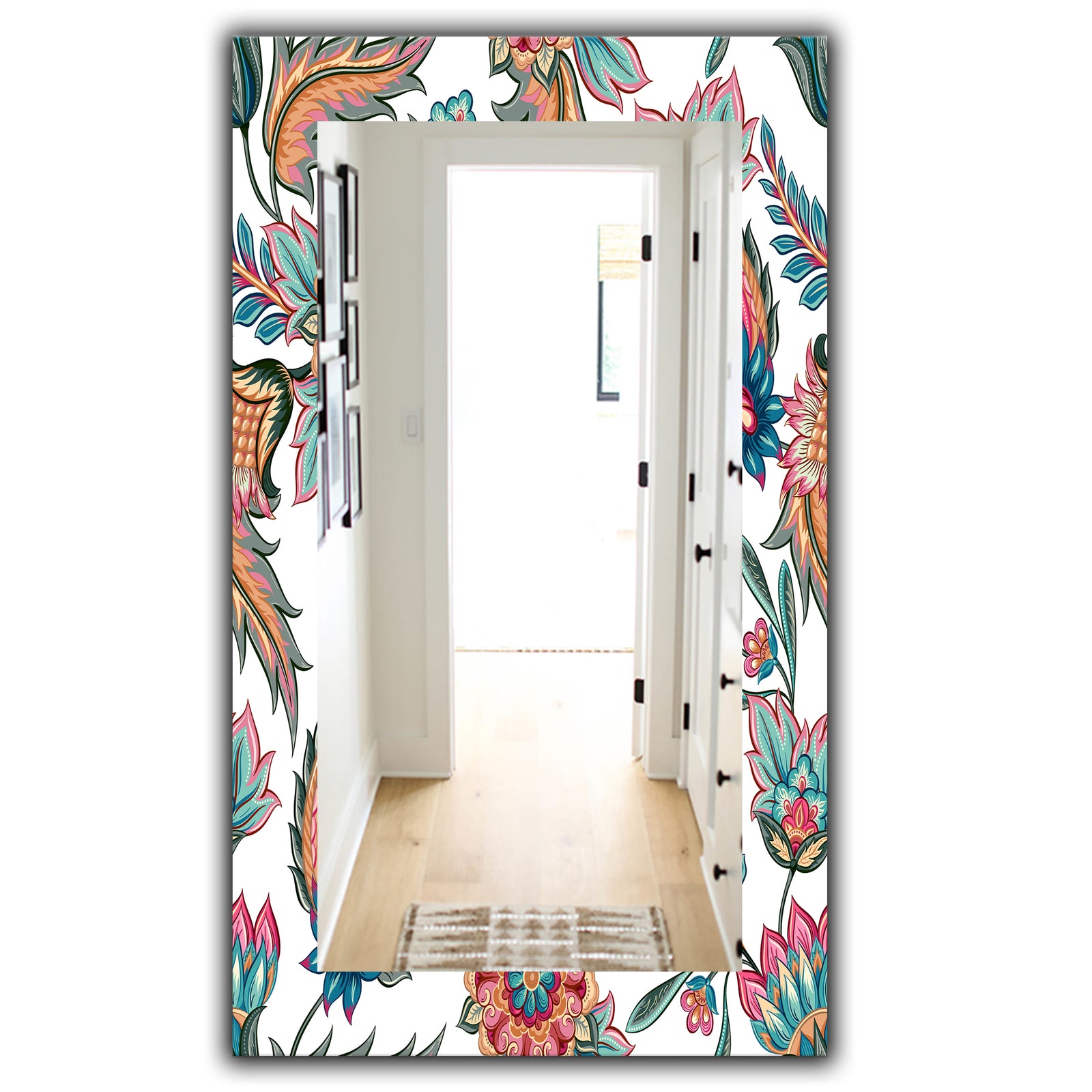 Pink Blossom 48 - Traditional Mirror - Wall Mirror