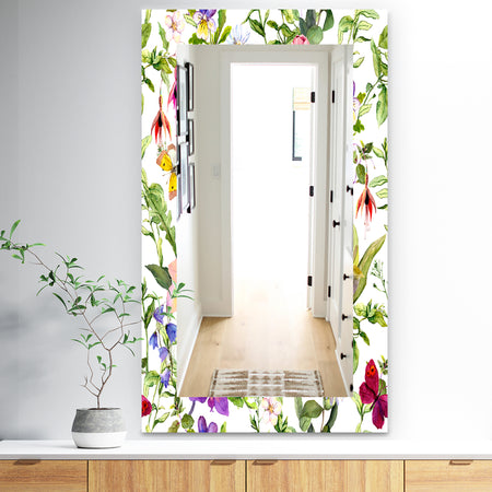 Pink Blossom 49 - Traditional Mirror - Wall Mirror