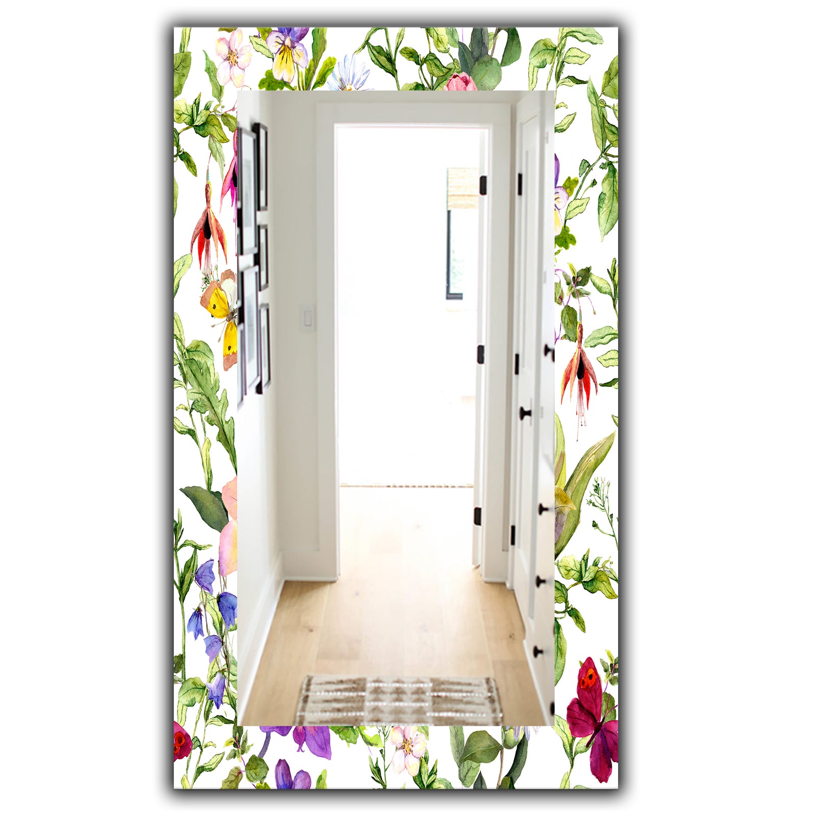 Pink Blossom 49 - Traditional Mirror - Wall Mirror