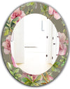 Pink Blossom 50 - Traditional Mirror - Oval or Round Wall Mirror