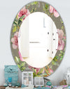 Pink Blossom 50 - Traditional Mirror - Oval or Round Wall Mirror