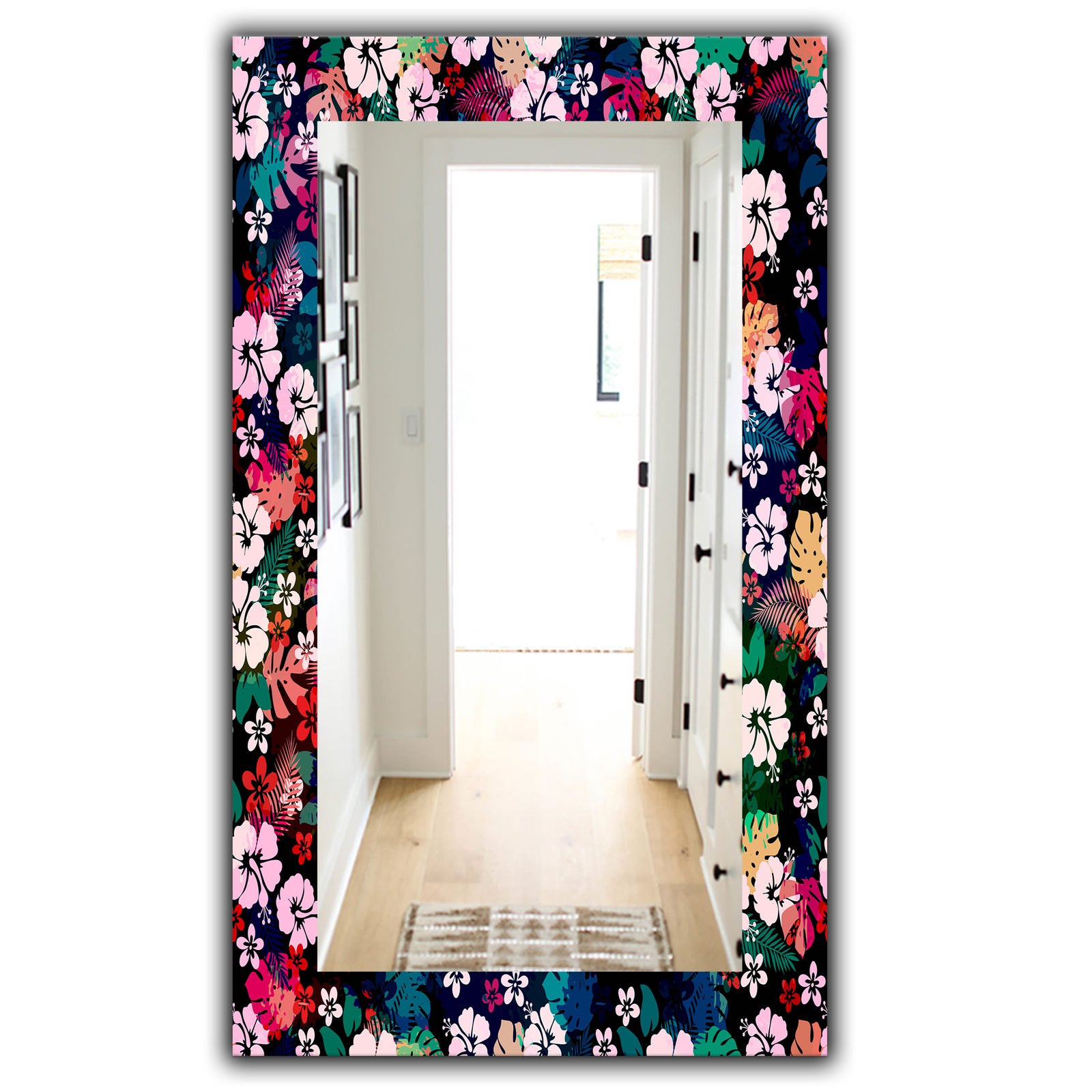 Obsidian Bloom 26 - Bohemian and Eclectic Mirror - Vanity Mirror