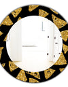 Obsidian Impressions 11 - Modern Mirror - Oval or Round Wall Mirror