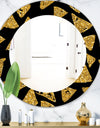 Obsidian Impressions 11 - Modern Mirror - Oval or Round Wall Mirror