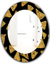 Obsidian Impressions 11 - Modern Mirror - Oval or Round Wall Mirror