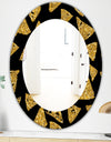 Obsidian Impressions 11 - Modern Mirror - Oval or Round Wall Mirror
