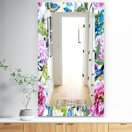 Pink Blossom 51 - Traditional Mirror - Wall Mirror