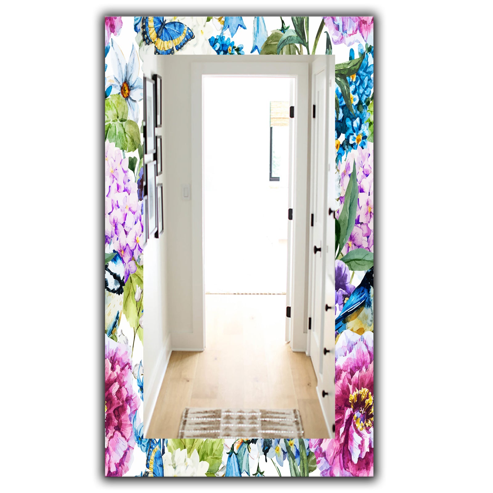 Pink Blossom 51 - Traditional Mirror - Wall Mirror
