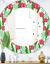 Tropical Mood Bright 11 - Bohemian and Eclectic Mirror - Oval or Round Wall Mirror