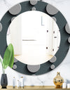 Circles Abstract Technology - Mid-Century Mirror - Oval or Round Wall Mirror