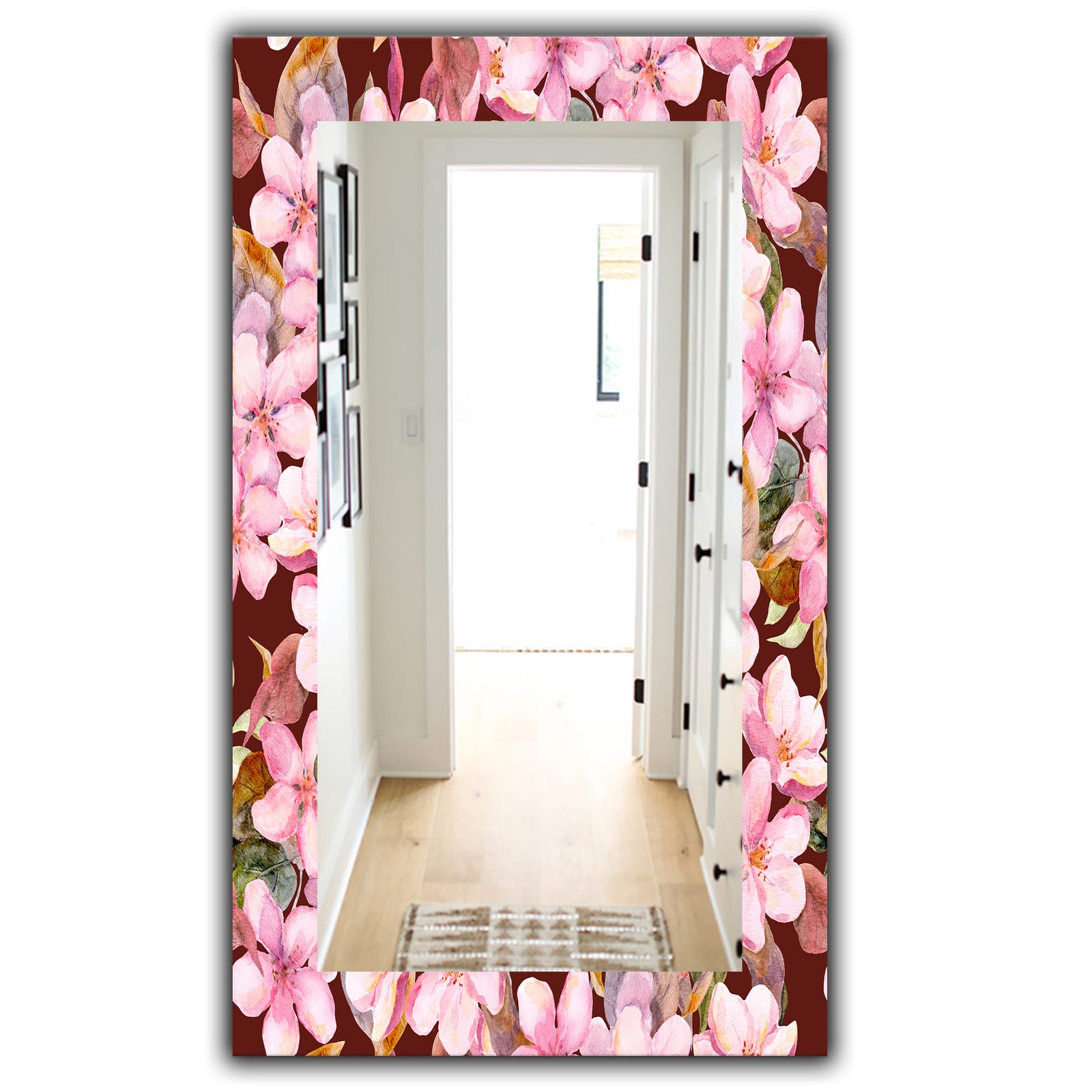 Pink Blossom 52 - Traditional Mirror - Wall Mirror