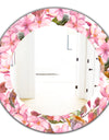 Pink Blossom 53 - Traditional Mirror - Oval or Round Wall Mirror