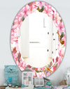 Pink Blossom 53 - Traditional Mirror - Oval or Round Wall Mirror